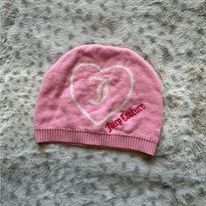Pink vintage Juicy Couture beanie hat